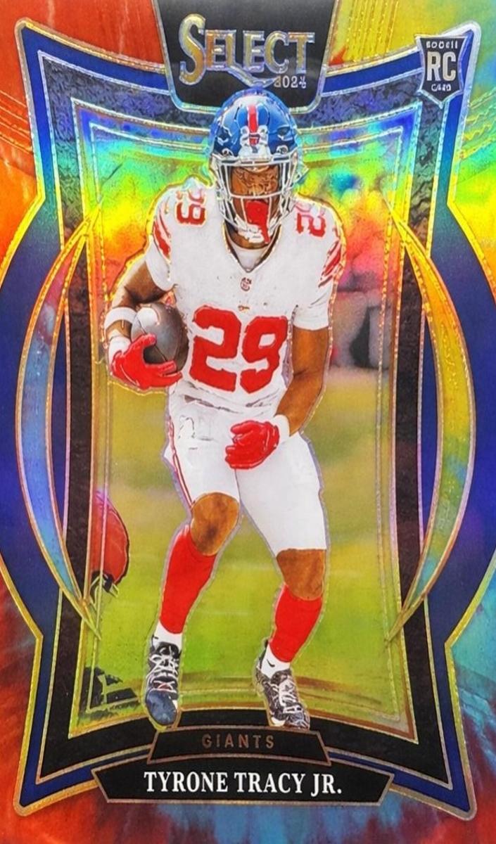 2024 Panini Select Football Tie-Dye Shock Tyrone Tracy Jr. #61