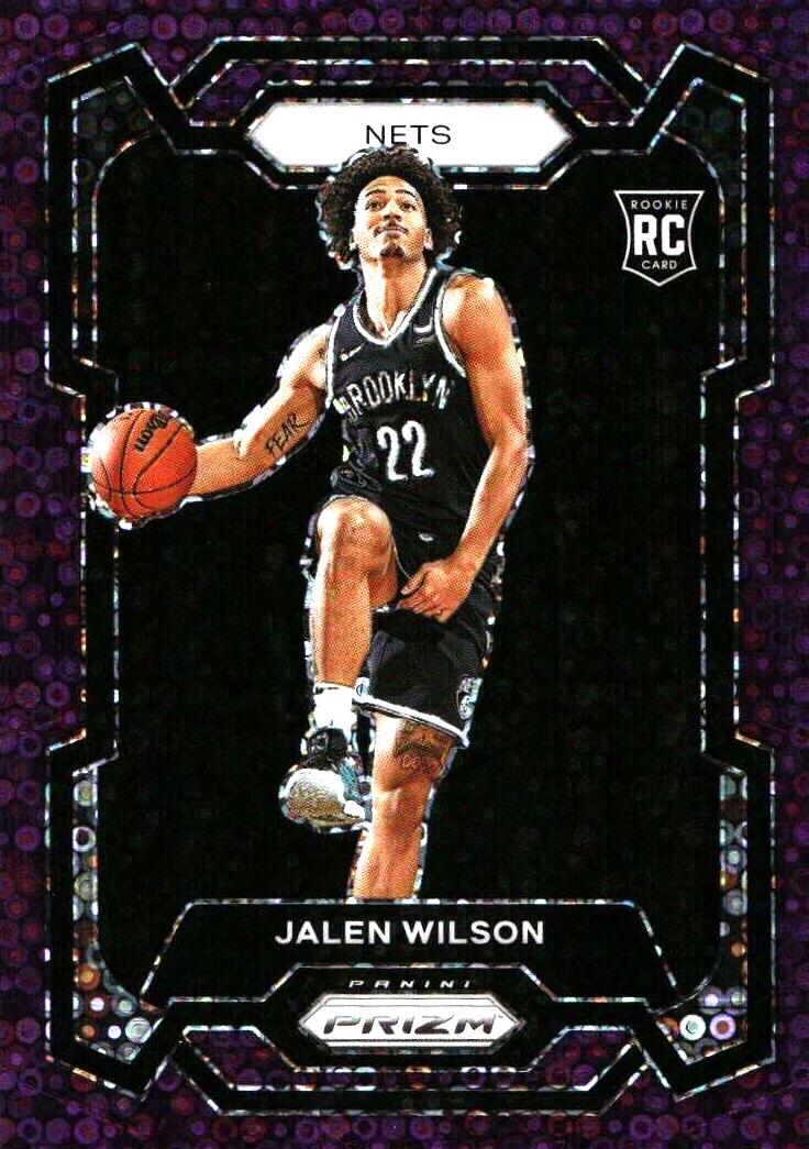 2023 Panini Prizm Basketball Fast Break Purple Jalen Wilson #128 PSA 9