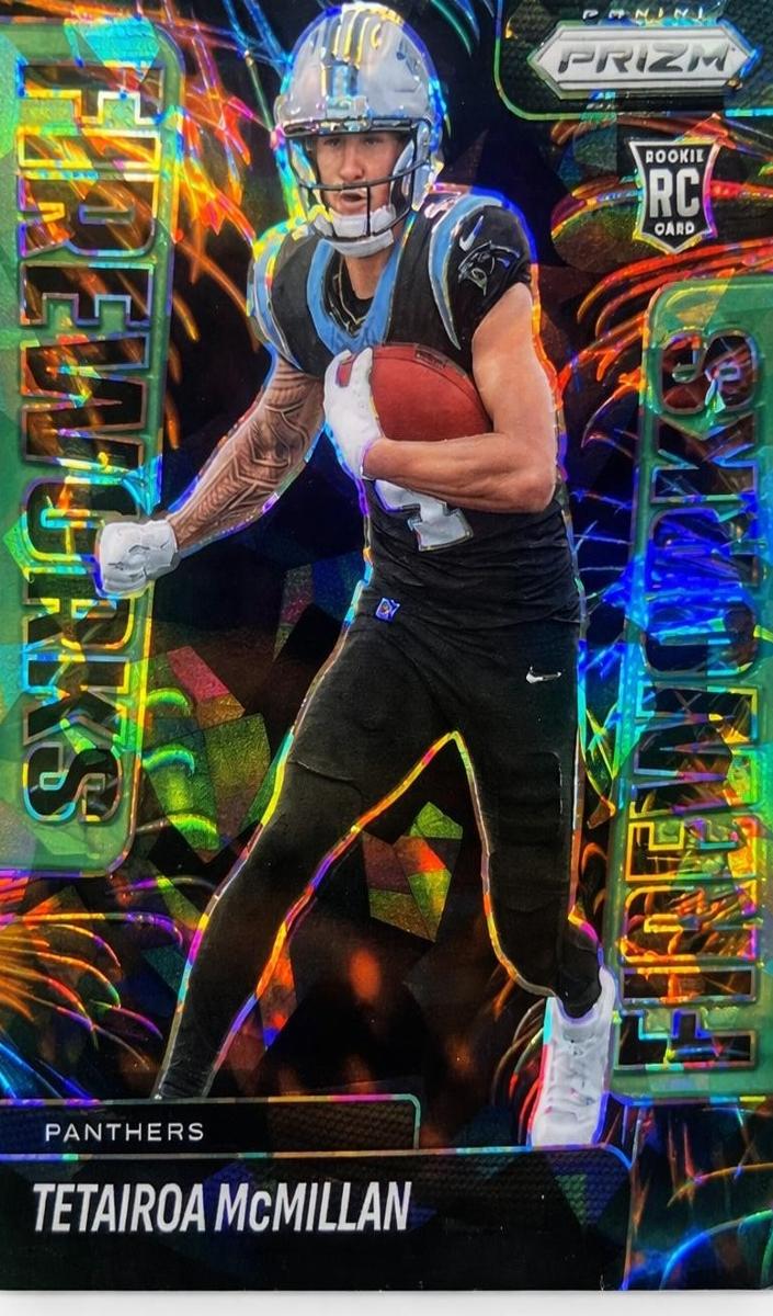2025 Panini Prizm Football Green Ice Tetairoa McMillan #21