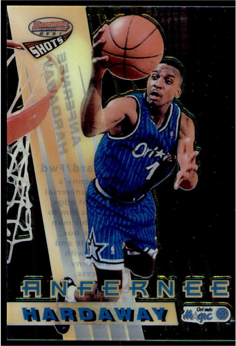1996 Bowman's Best Basketball Anfernee Hardaway #BS7 PSA 8