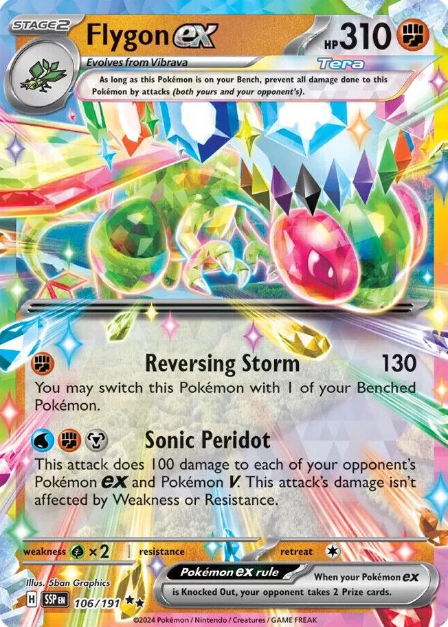 2024 Pokemon Scarlet & Violet Surging Sparks Flygon #106 CGC 9.5