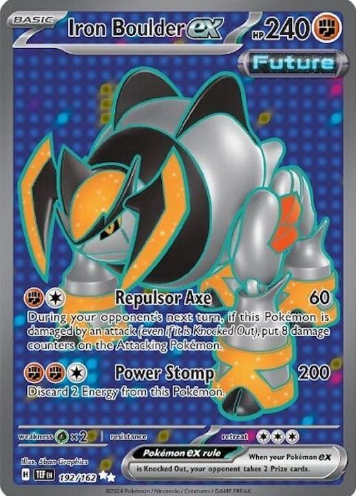 2024 Pokemon Scarlet & Violet Temporal Forces Iron Boulder #192 PSA 9