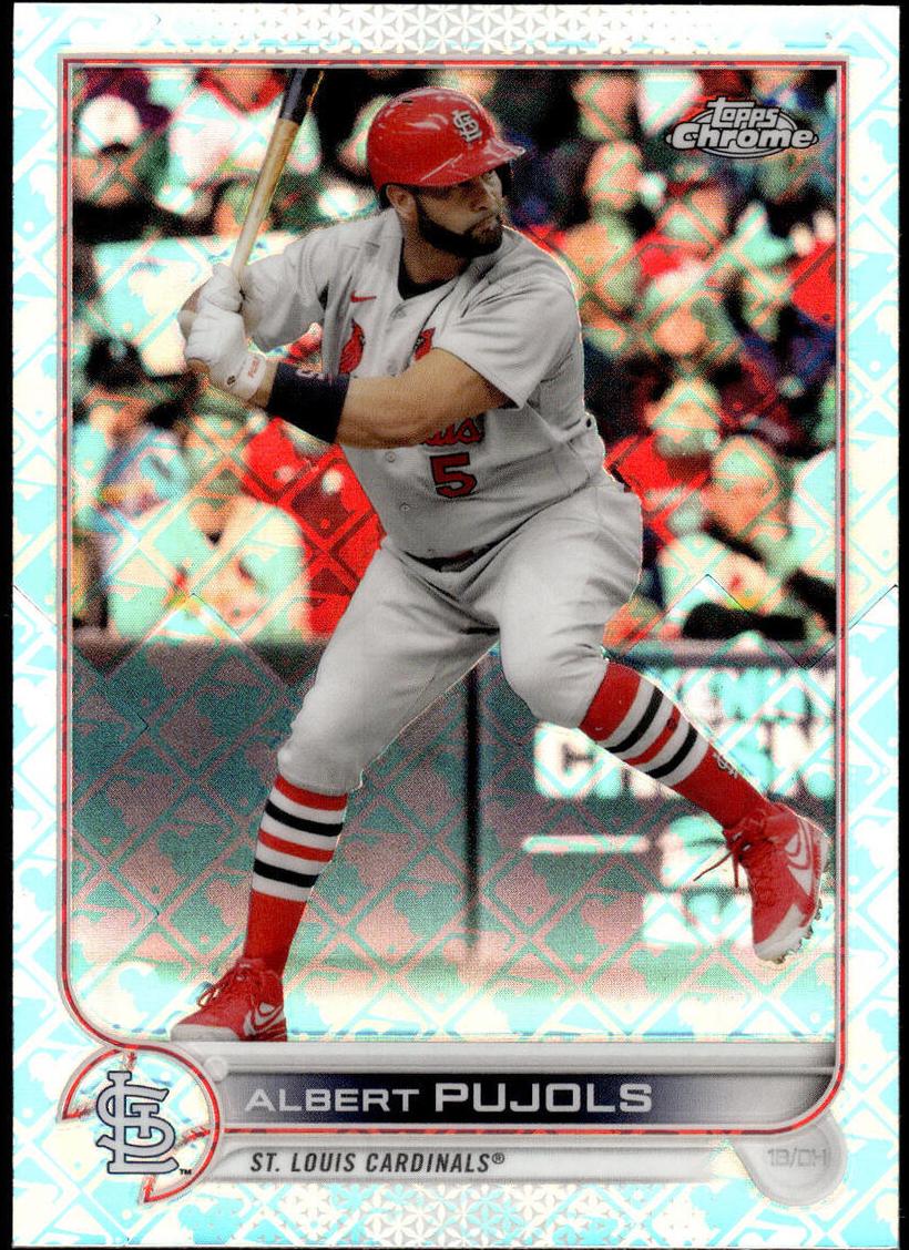2022 Topps Chrome Logofractor Baseball Albert Pujols #85 PSA 9