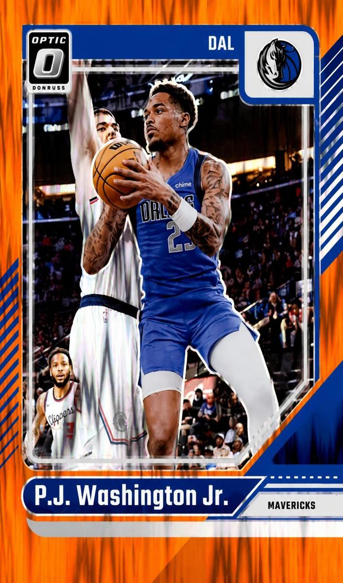 2024 Donruss Optic Basketball Orange Shock P.J. Washington Jr. #74