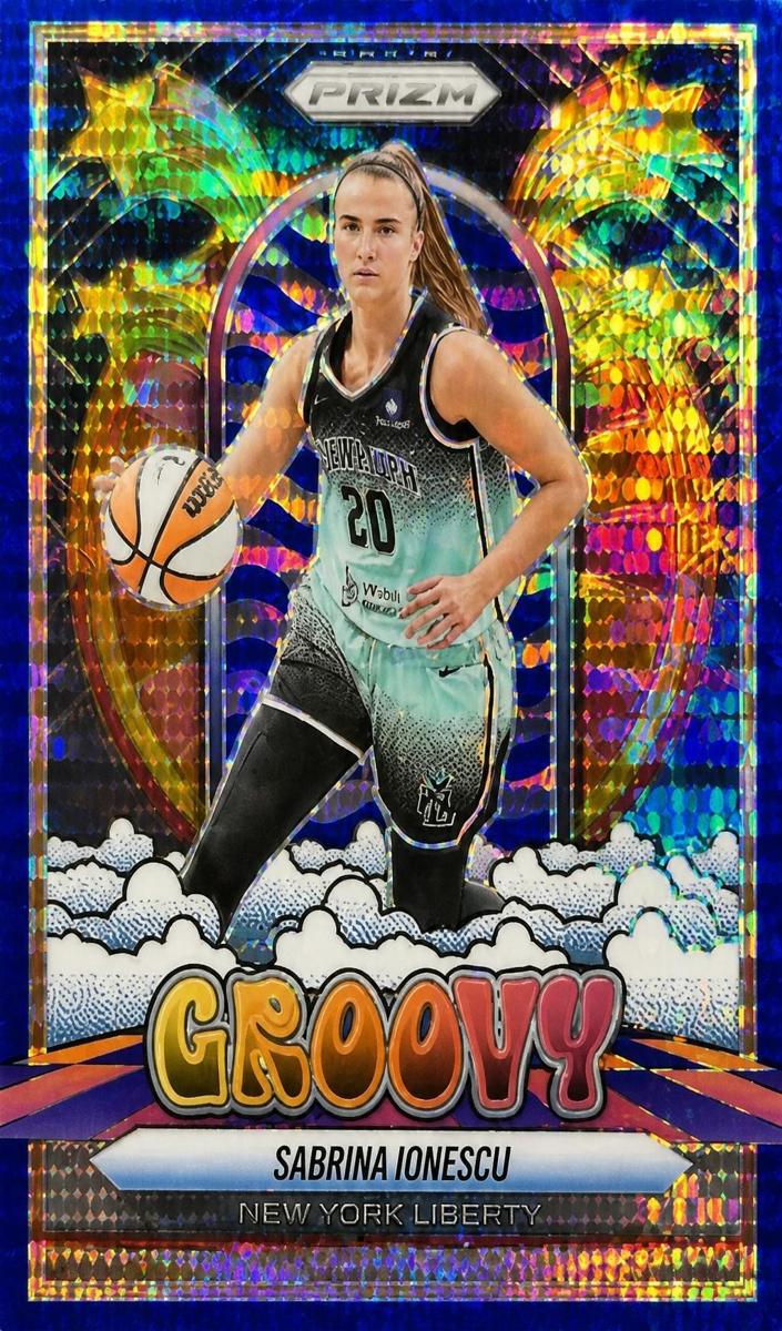 2025 Panini Prizm WNBA Basketball Blue Pulsar Sabrina Ionescu #9 PSA 10
