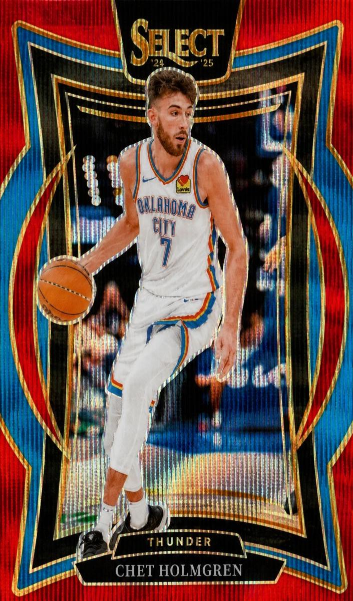 2024 Panini Select Basketball Red Wave Chet Holmgren #1