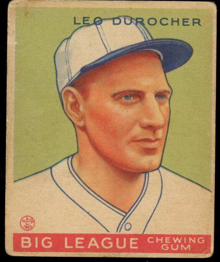 1933 R319 Goudey Baseball Leo Durocher #147 PSA 6