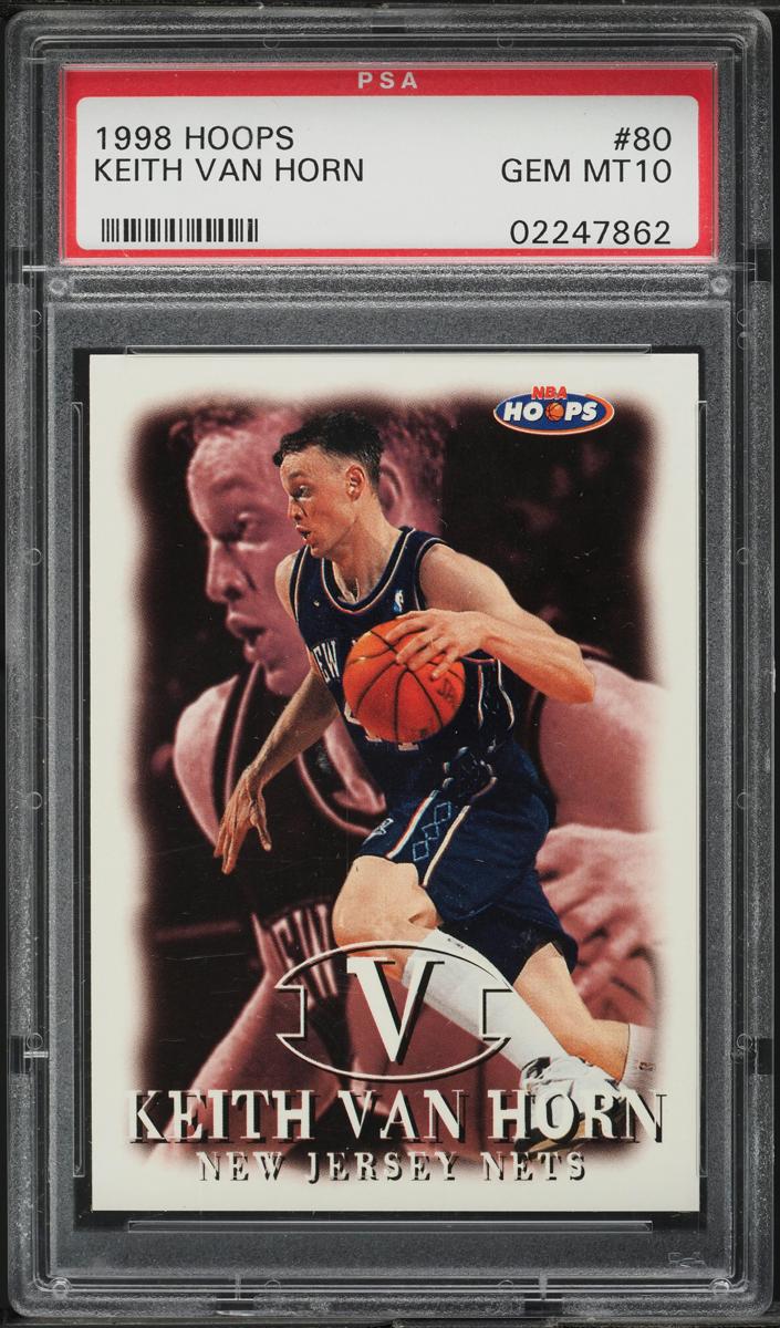 1998 Hoops Basketball Keith Van Horn #80 PSA 9