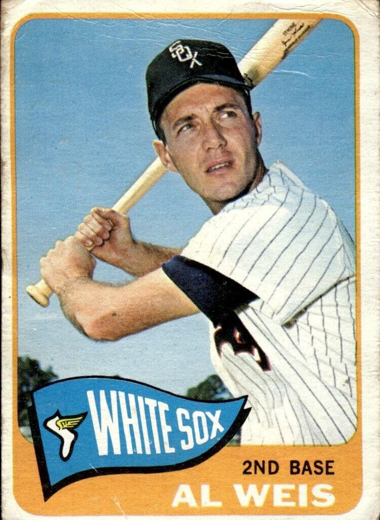 1965 Topps Baseball Al Weis #516 PSA 8