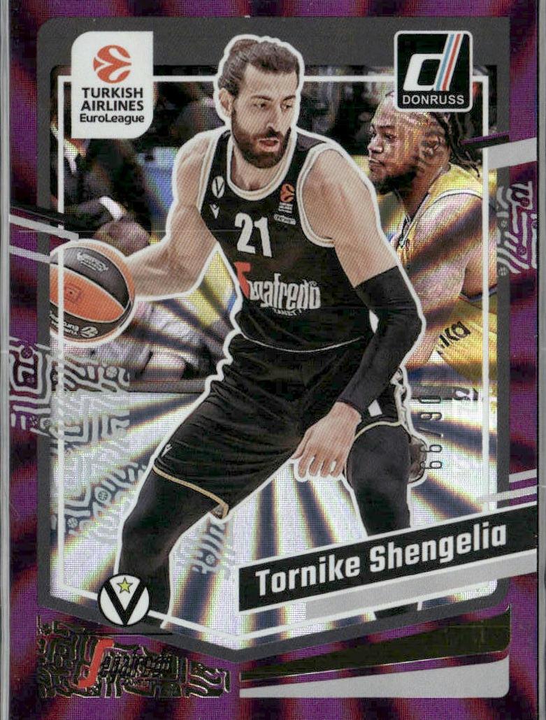 2023 Donruss Turkish Airlines EuroLeague Basketball Purple Laser Tornike Shengelia #143
