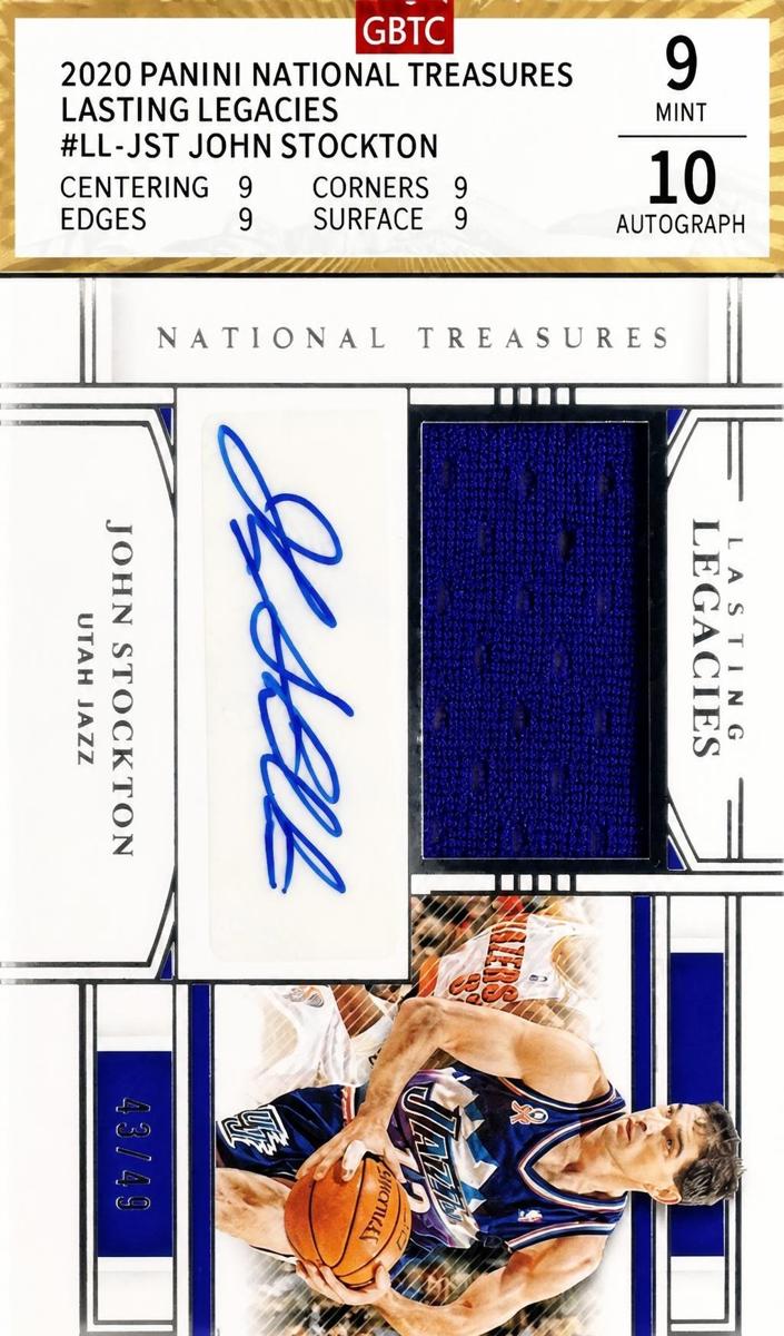 2020 Panini National Treasures Basketball John Stockton #LL-JST