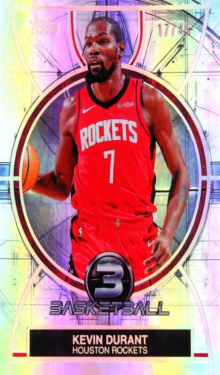 2025 Topps Three Basketball Kevin Durant #6