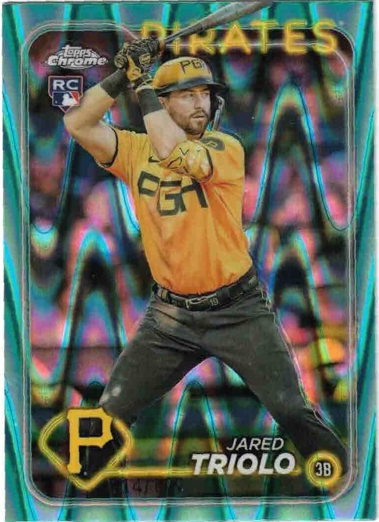 2024 Topps Chrome Baseball Aqua Jared Triolo #79