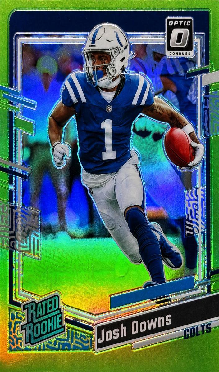 2023 Donruss Optic Football Lime Green Josh Downs #248