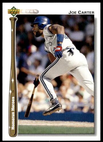 1992 Upper Deck Baseball Joe Carter #HR6 PSA 9