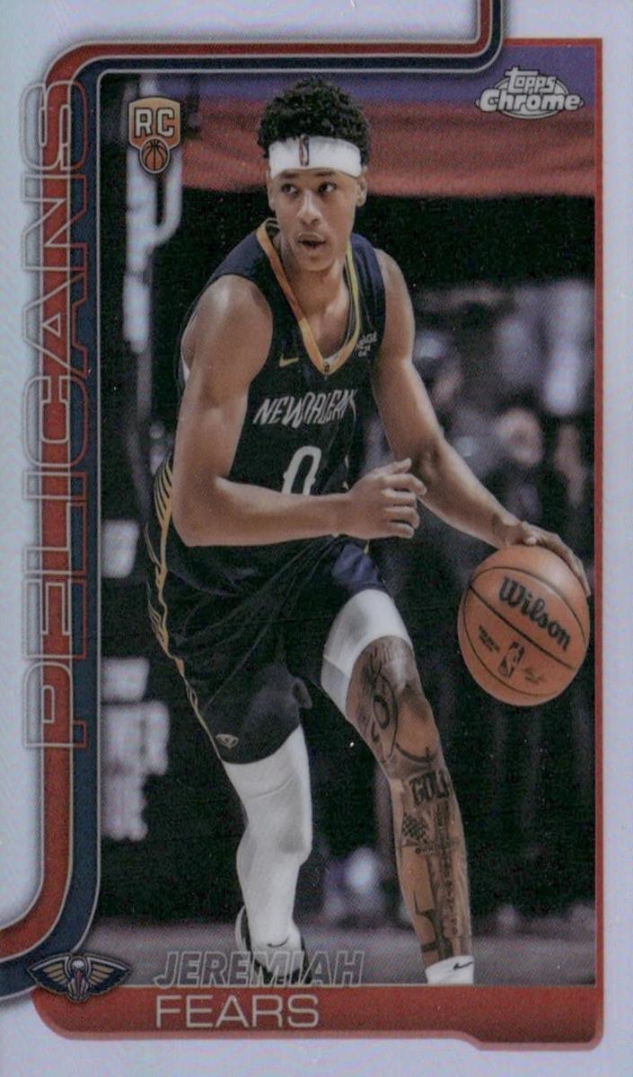 2025 Topps Chrome Basketball Refractor Jeremiah Fears #257 PSA 10