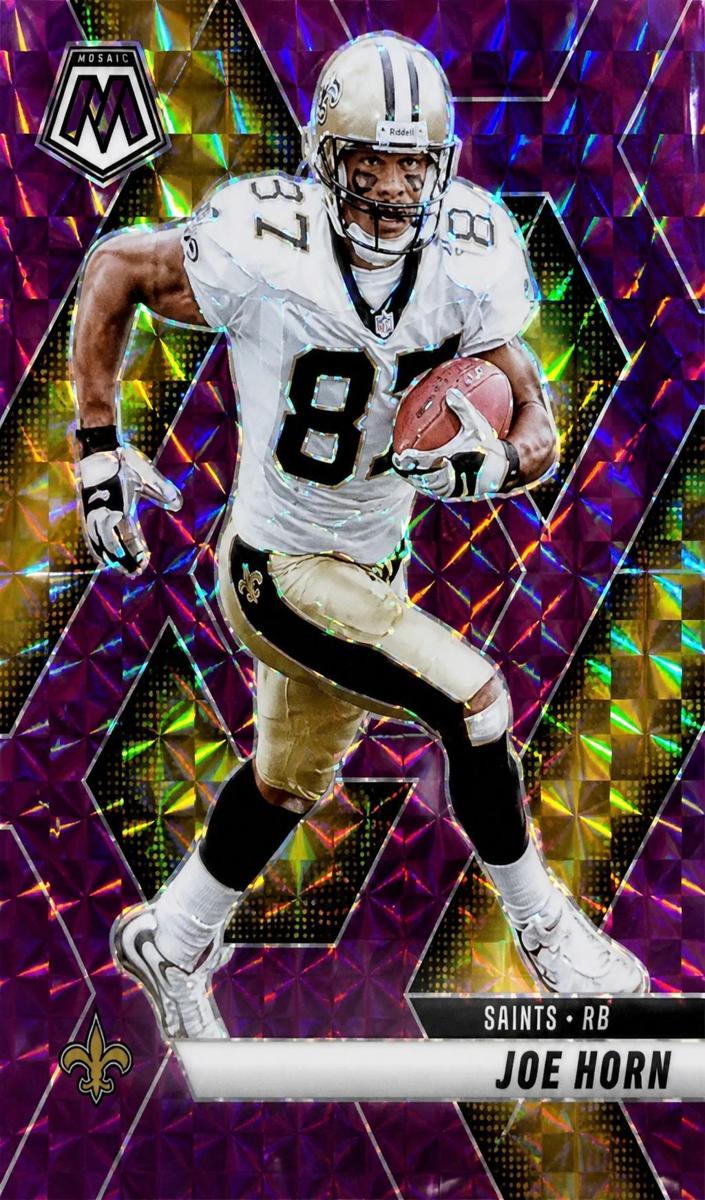 2025 Panini Mosaic Football Purple Joe Horn #174
