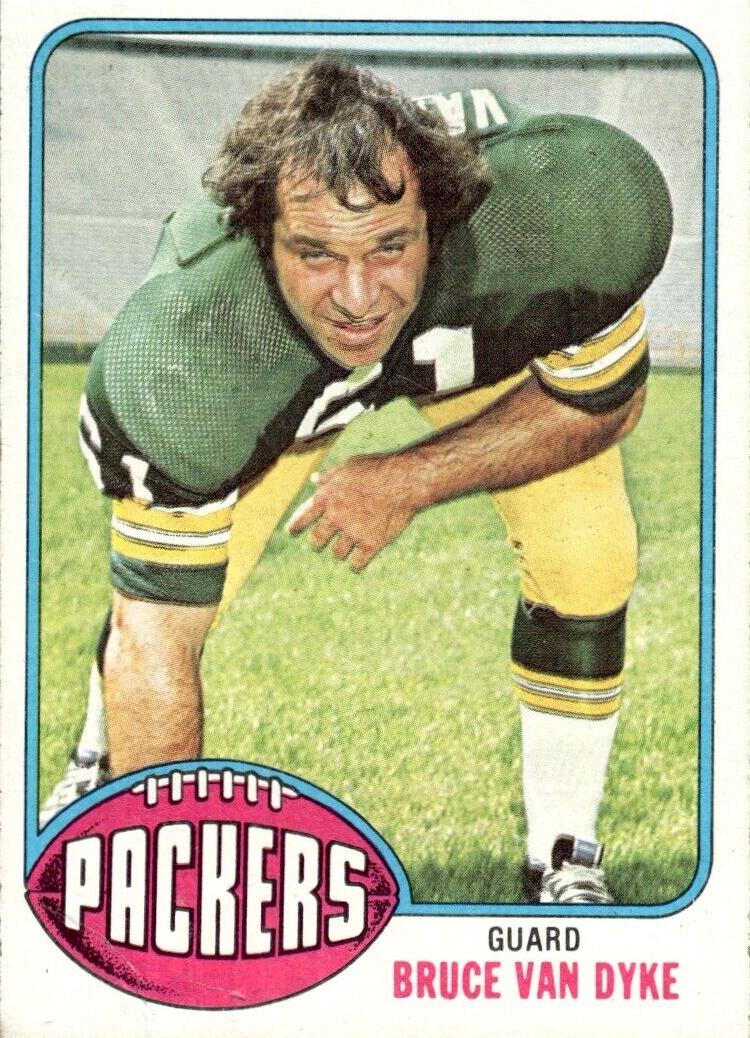 1976 Topps Football Bruce Van Dyke #322