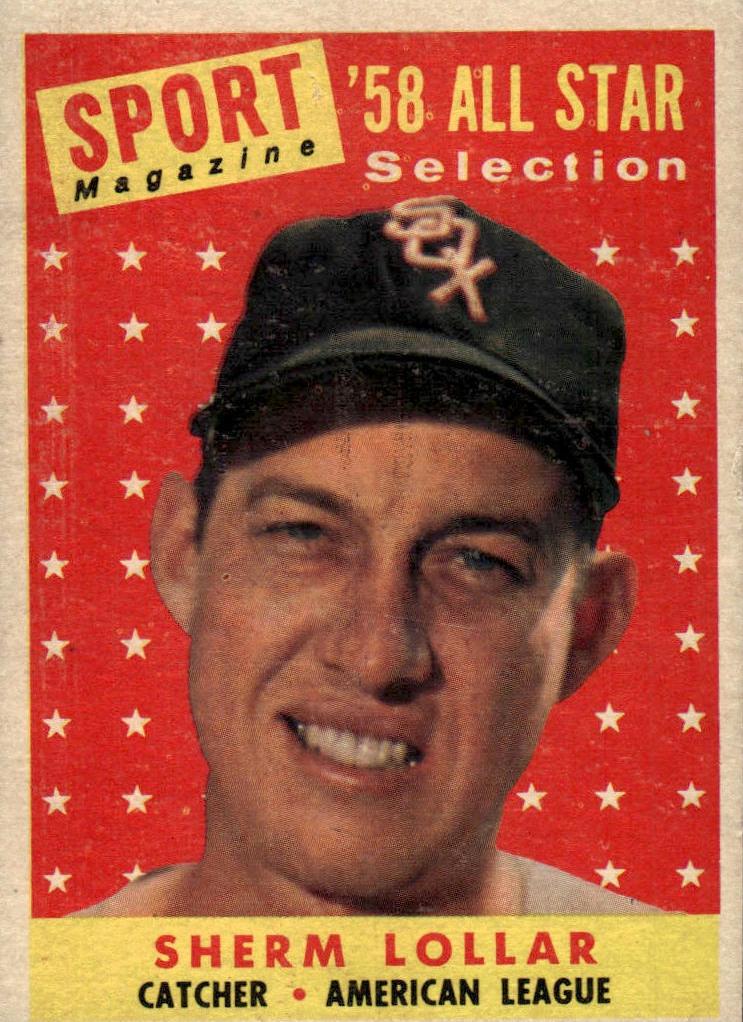 1958 Topps Baseball All-Star Sherm Lollar #491