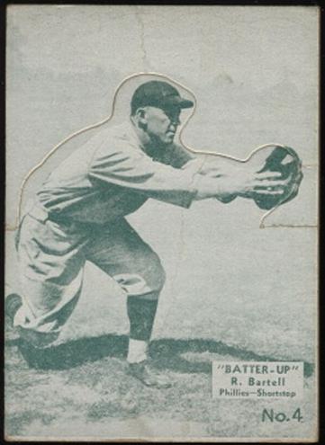 1934 R318 Batter-Up Baseball Dick Bartell #4 SGC 3
