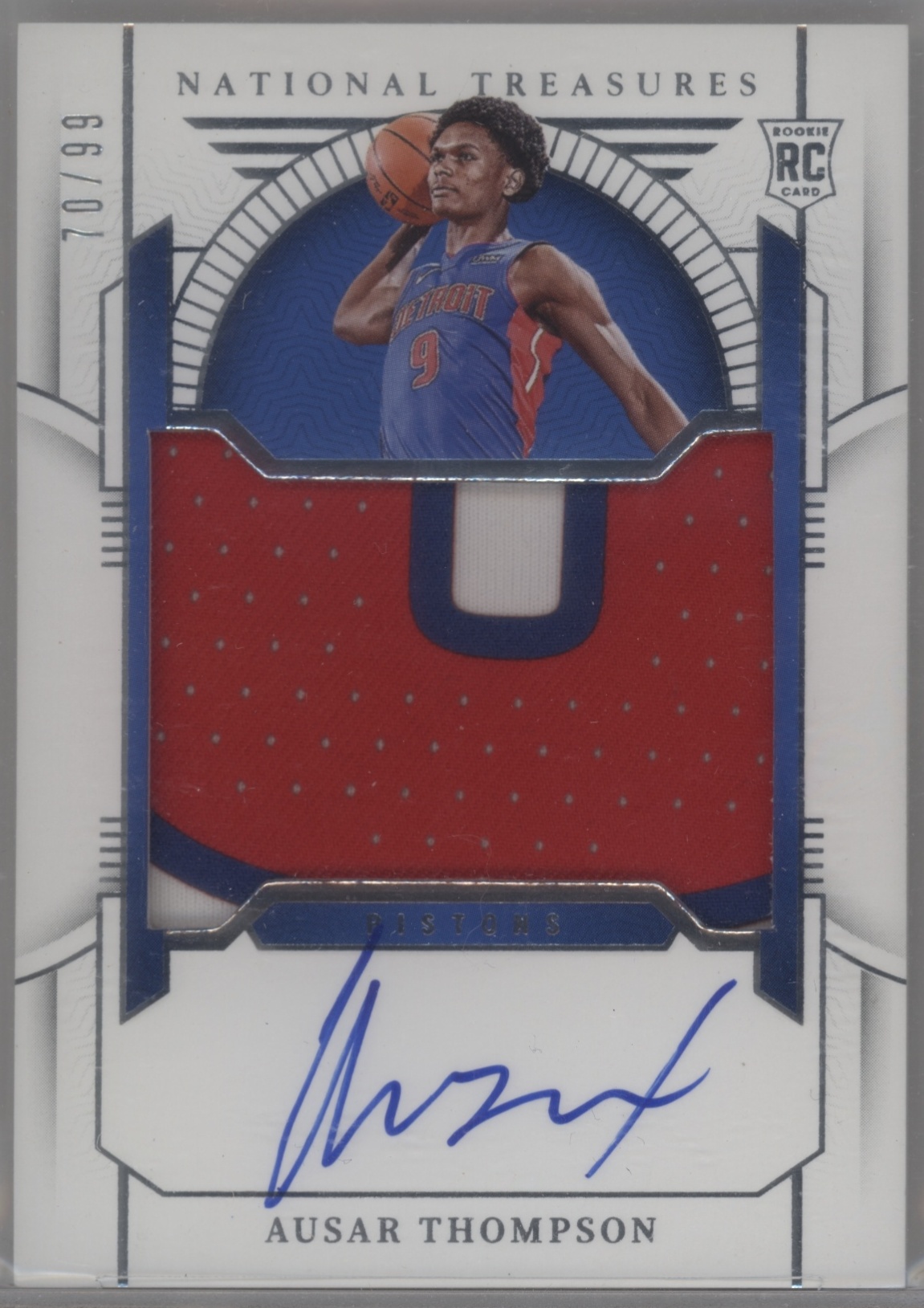 2023 Panini National Treasures Basketball Ausar Thompson #137 PSA 6