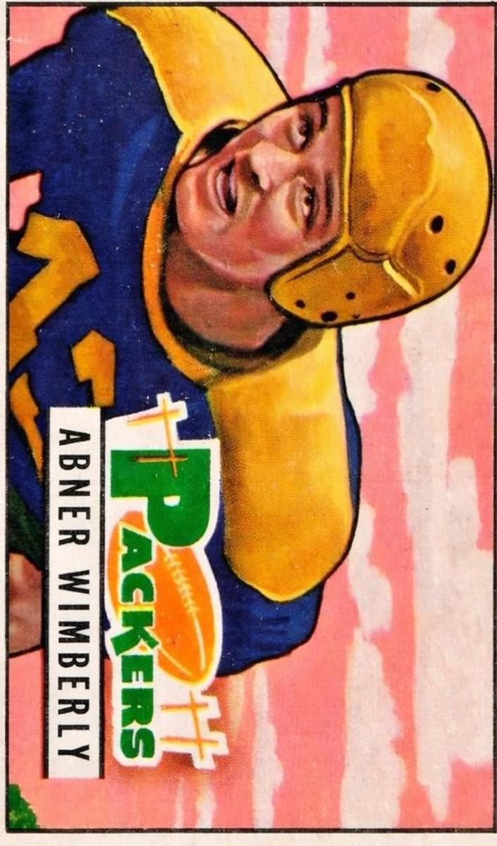 1951 Bowman Football Abner Wimberly #125