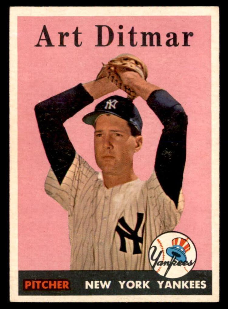 1958 Topps Baseball Art Ditmar #354