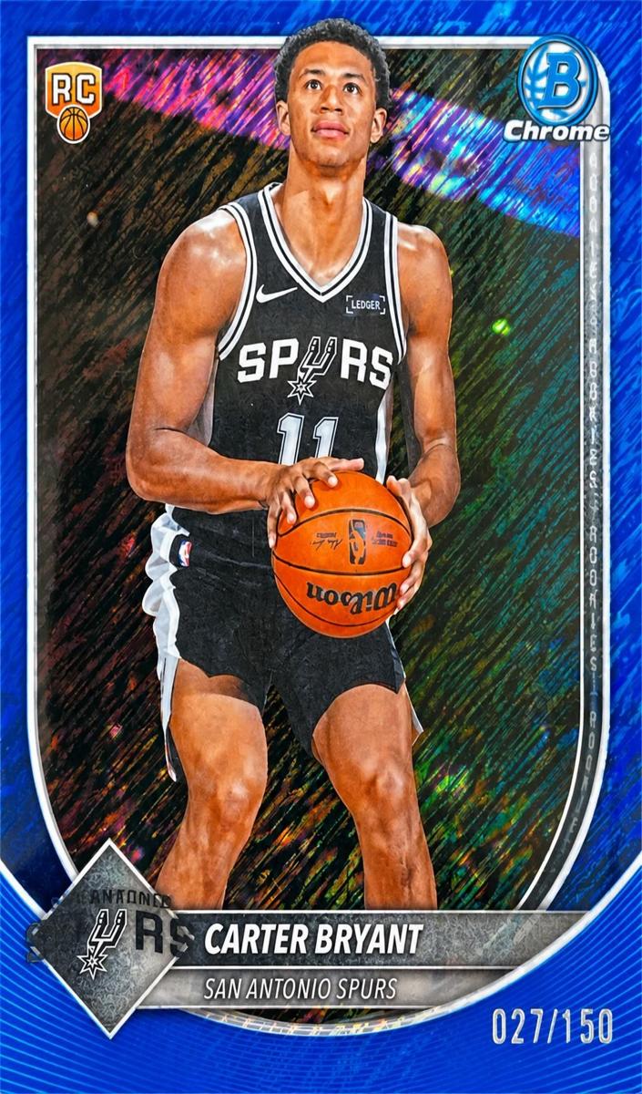 2025 Bowman Basketball Reptilian Blue Refractor Carter Bryant #BCV-14