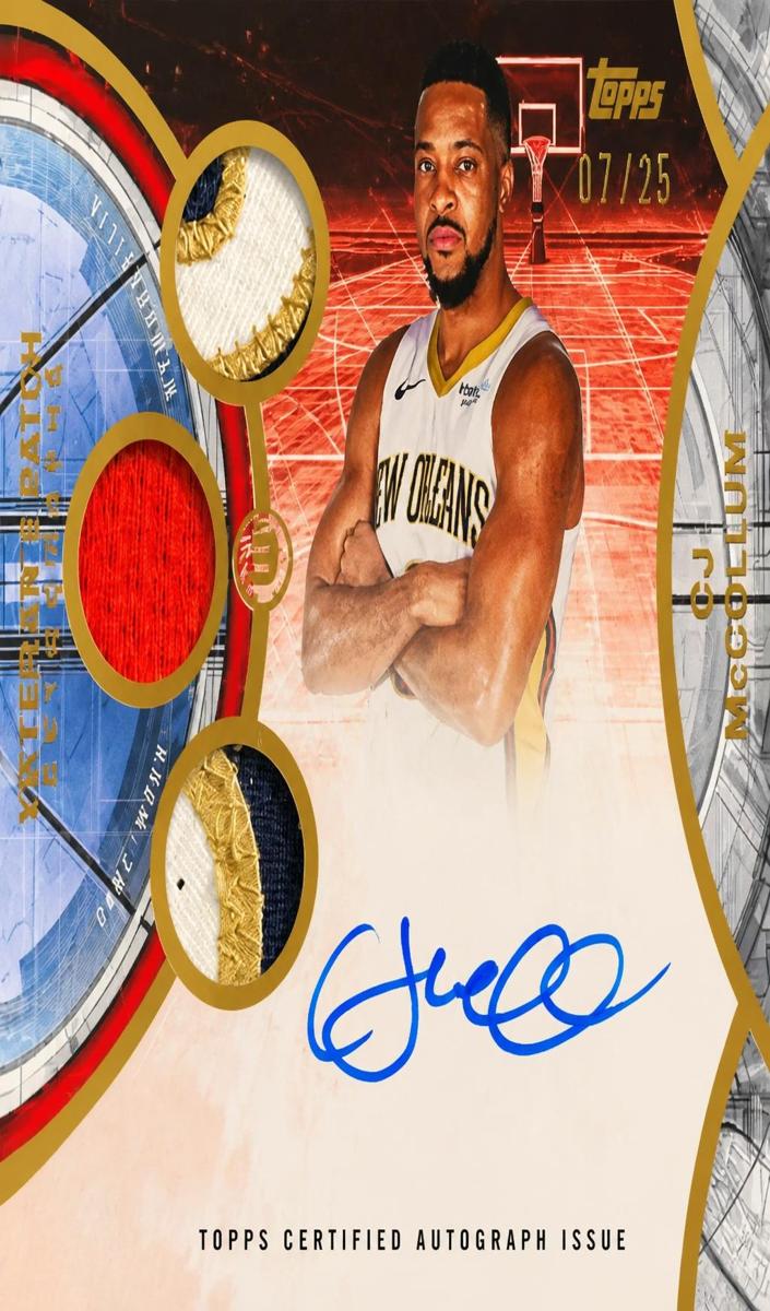 2025 Topps Three Basketball Bronze CJ McCollum #V3A-CM