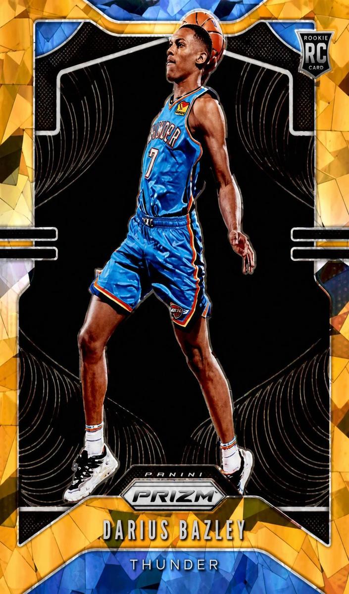 2019 Panini Prizm Basketball Orange Ice Darius Bazley #289