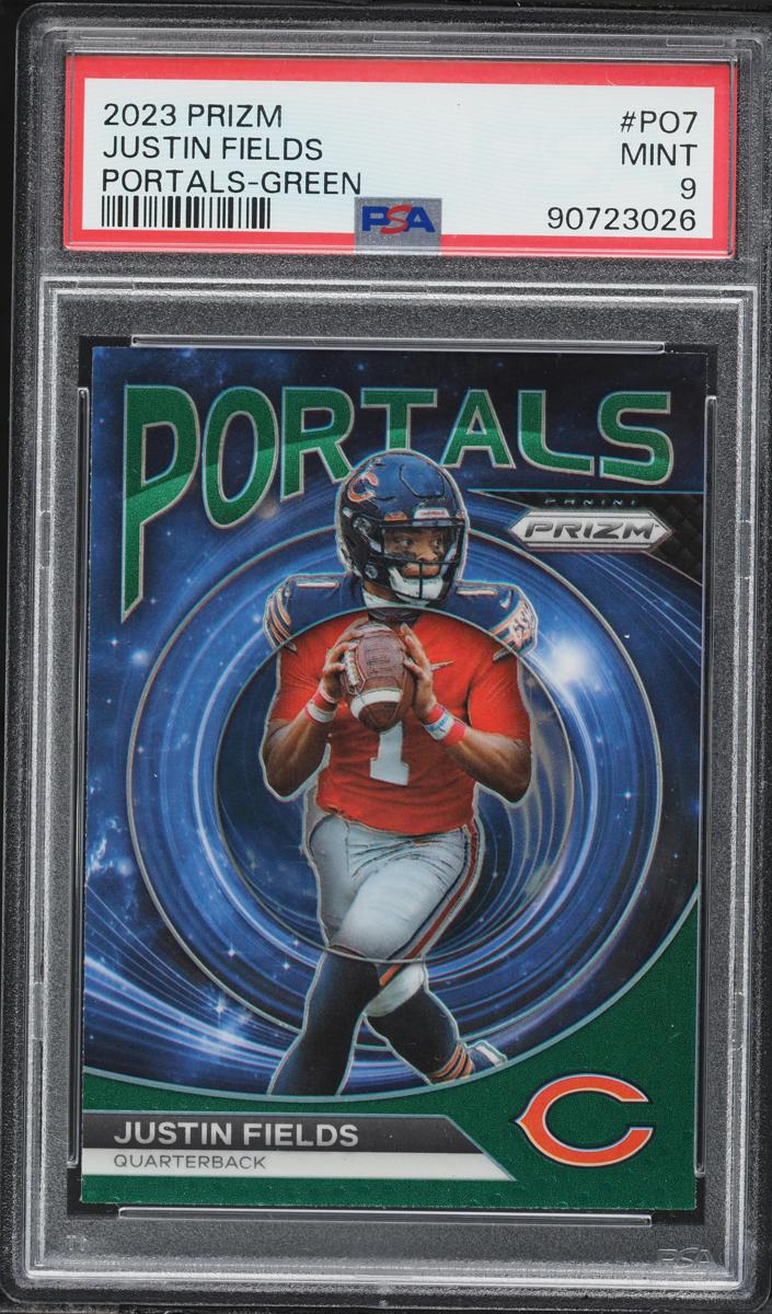 2023 Panini Prizm Football Green Justin Fields #PO-7