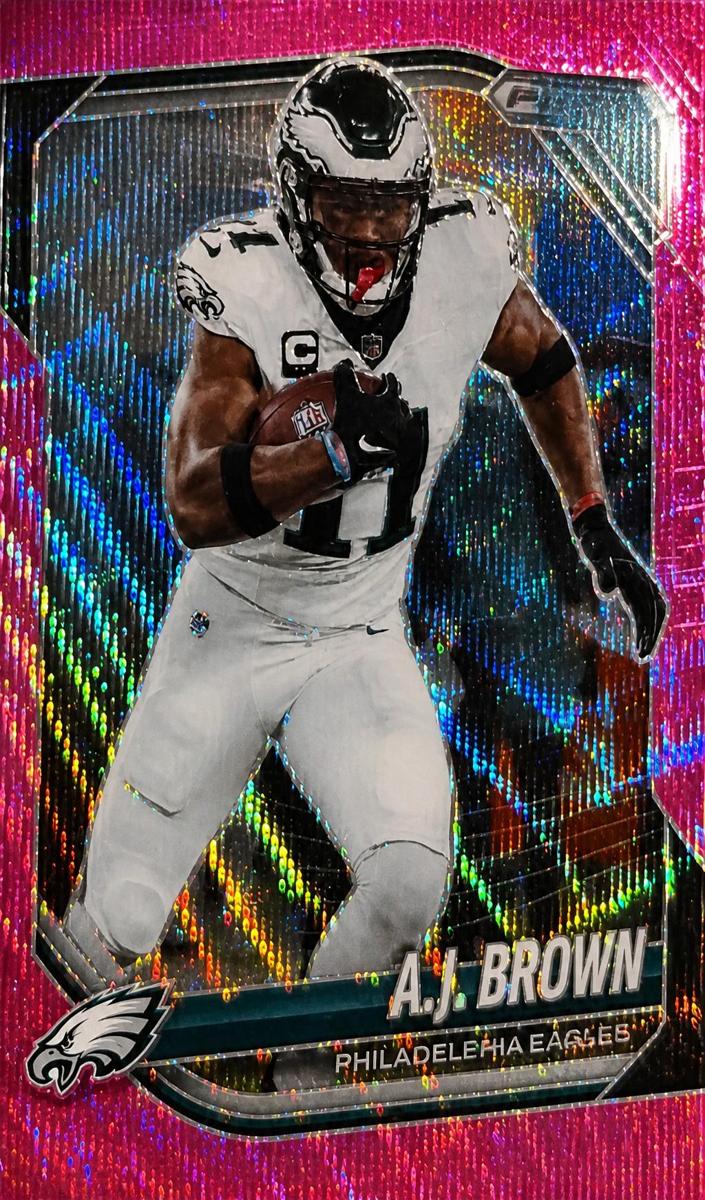 2025 Panini Prizm Football Pink Wave A.J. Brown #253
