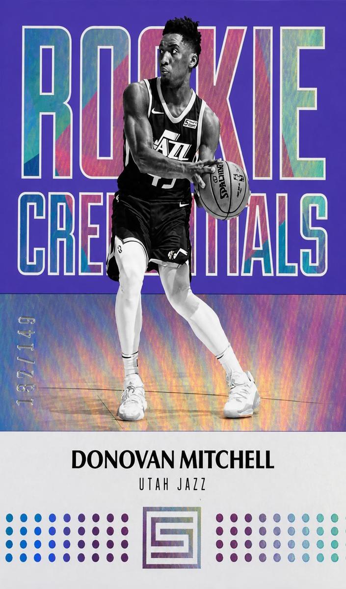 2017 Panini Status Basketball Purple Donovan Mitchell #7
