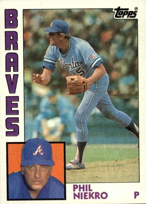 1984 Topps Baseball Phil Niekro #650 PSA 9