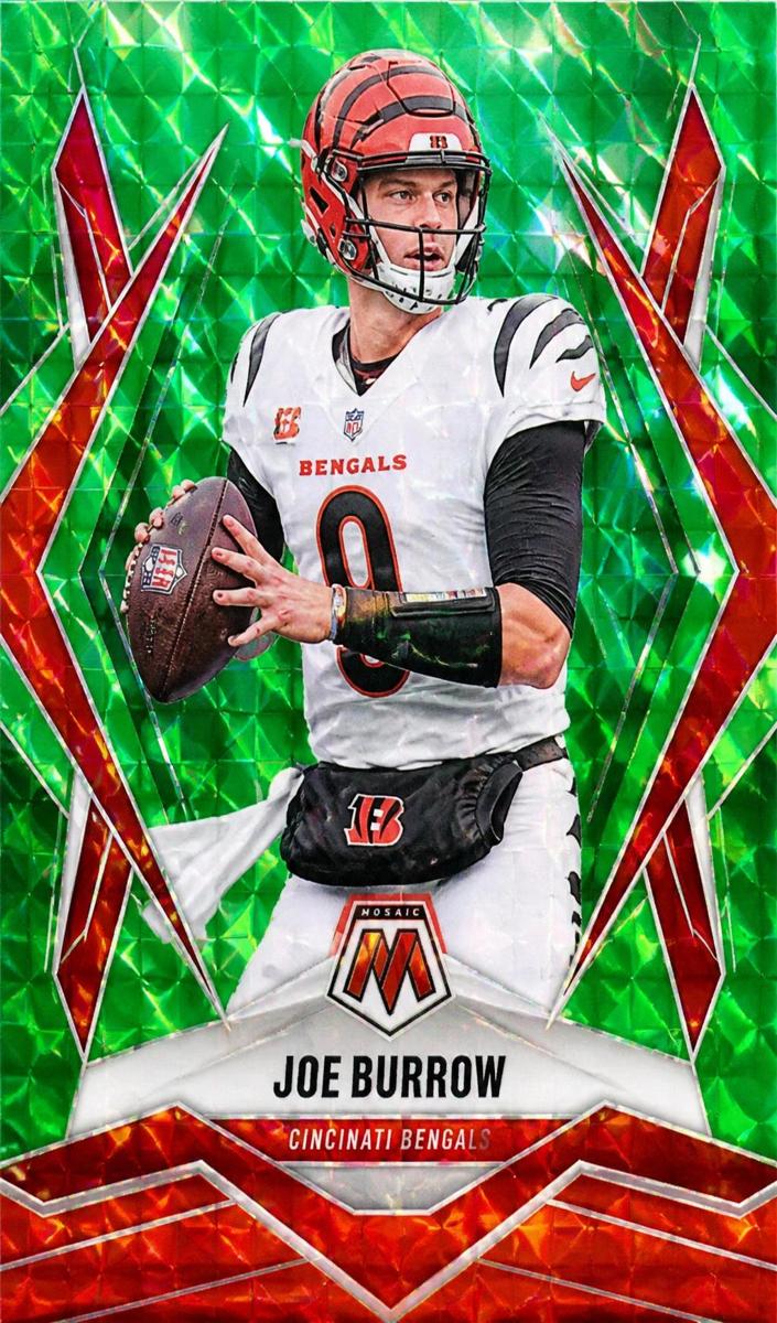 2025 Panini Phoenix Football Lime Green Pyramids Joe Burrow #30