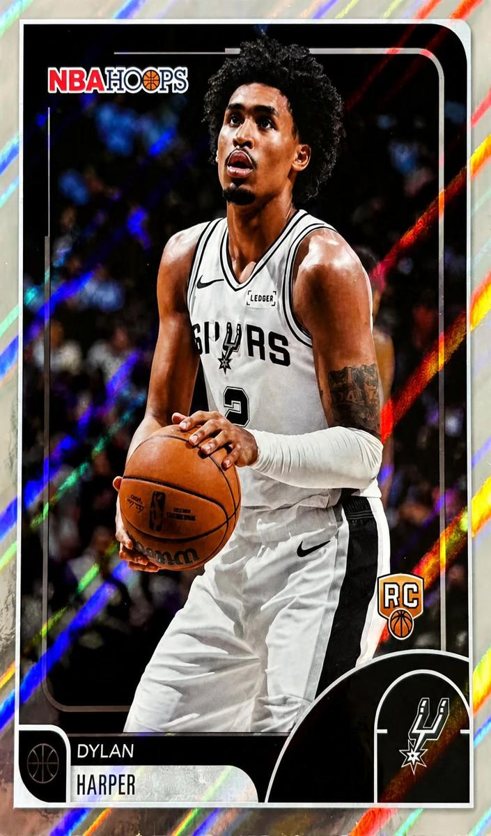 2025 Topps NBA Hoops Basketball Light Burst Dylan Harper #7