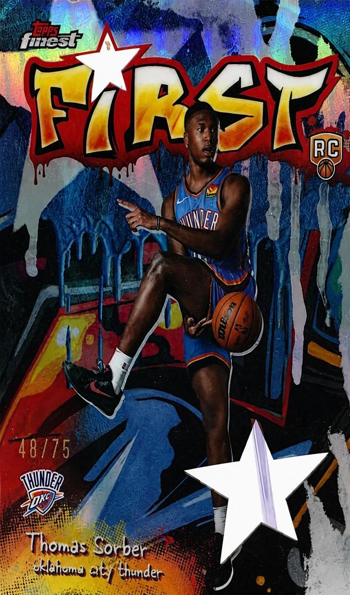 2025 Topps Finest Basketball Die-Cut Refractor Thomas Sorber #F-15