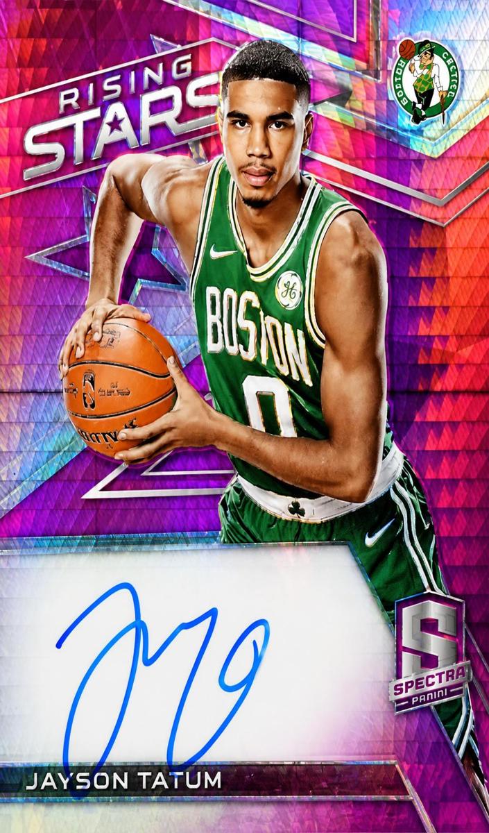 2017 Panini Spectra Basketball Neon Pink Jayson Tatum #RS-JTT