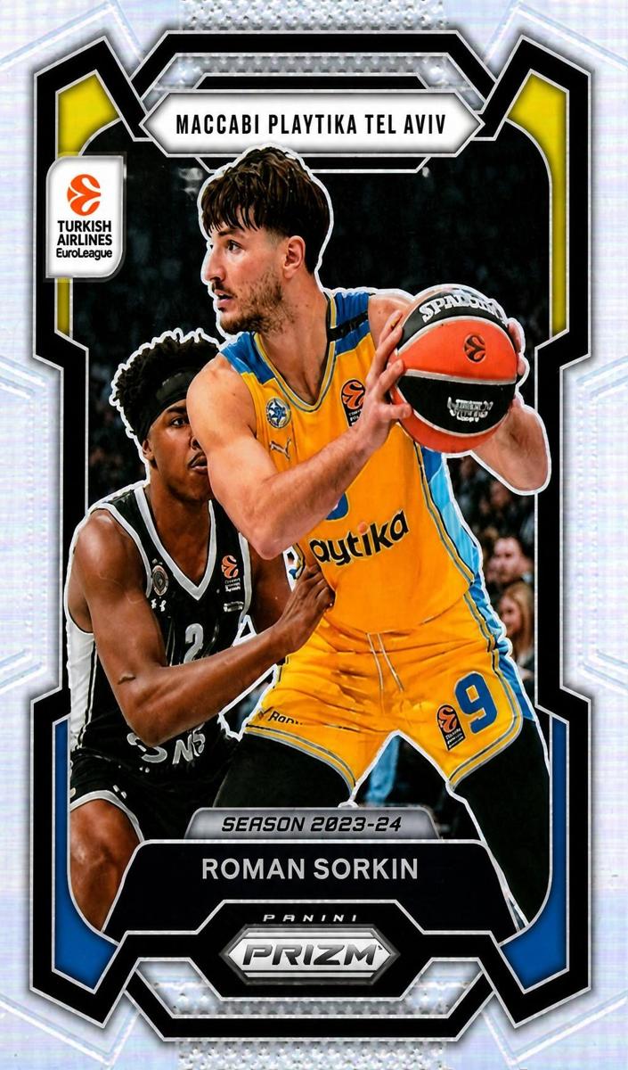 2023 Panini Prizm Turkish Airlines EuroLeague Basketball Silver Roman Sorkin #118