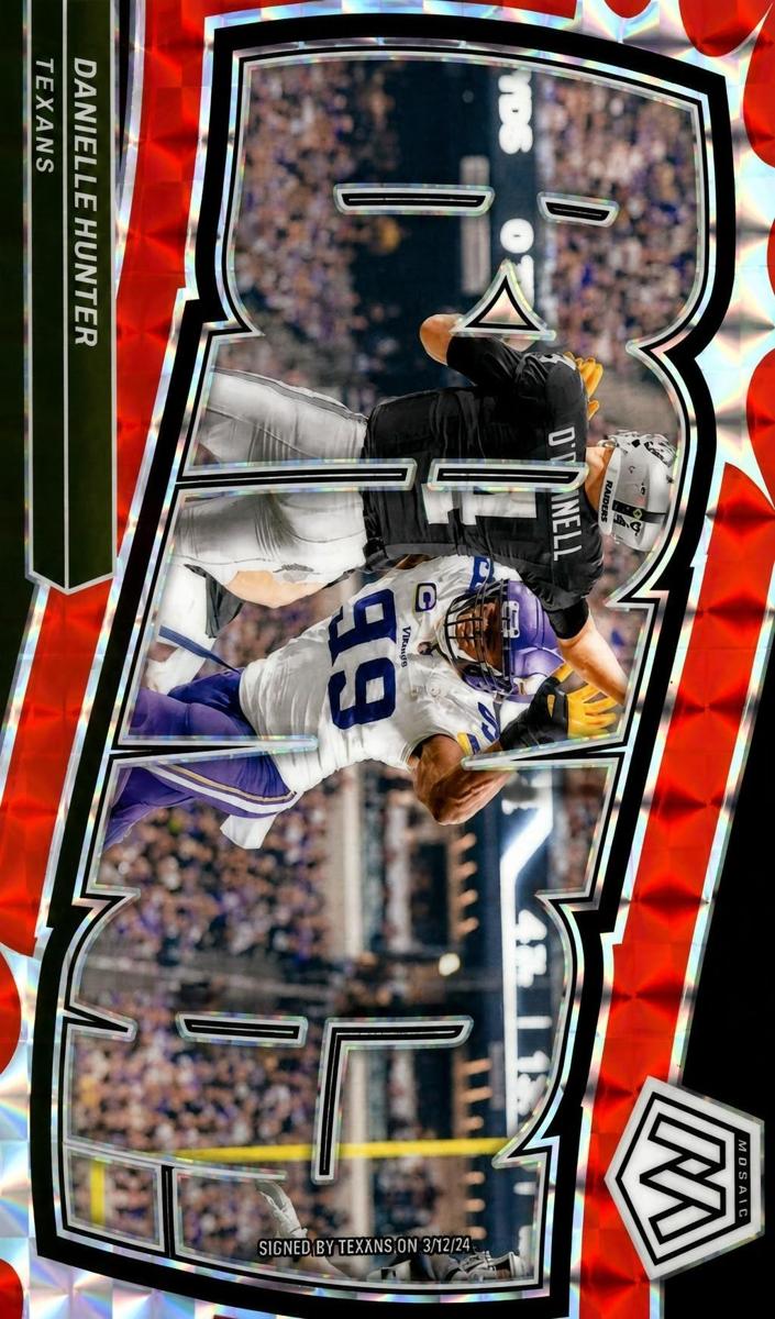 2024 Panini Mosaic Football Red Danielle Hunter #6