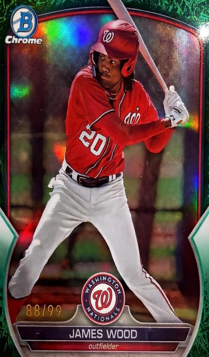 2023 Bowman Draft Chrome Baseball Green Grass James Wood #BDC-70