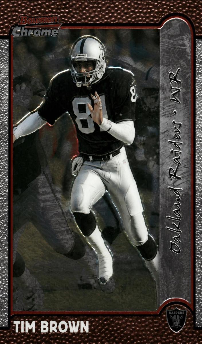 1999 Bowman Chrome Football Tim Brown #61 PSA 9