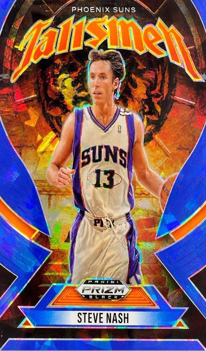 2024 Panini Prizm Black Basketball Blue Ice Steve Nash #21