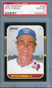 1987 Donruss Baseball Pete O'Brien #259 PSA 10