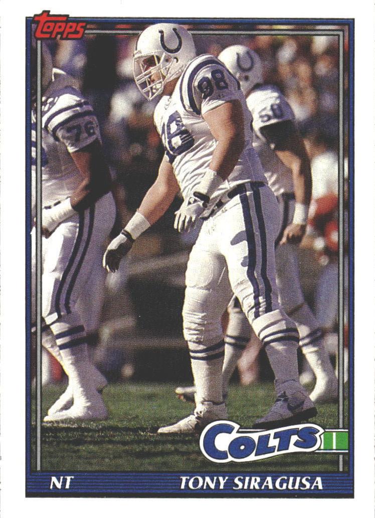 1991 Topps Football Tony Siragusa #350