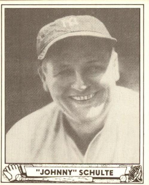 1940 Play Ball Baseball Johnny Schulte #12 PSA 5