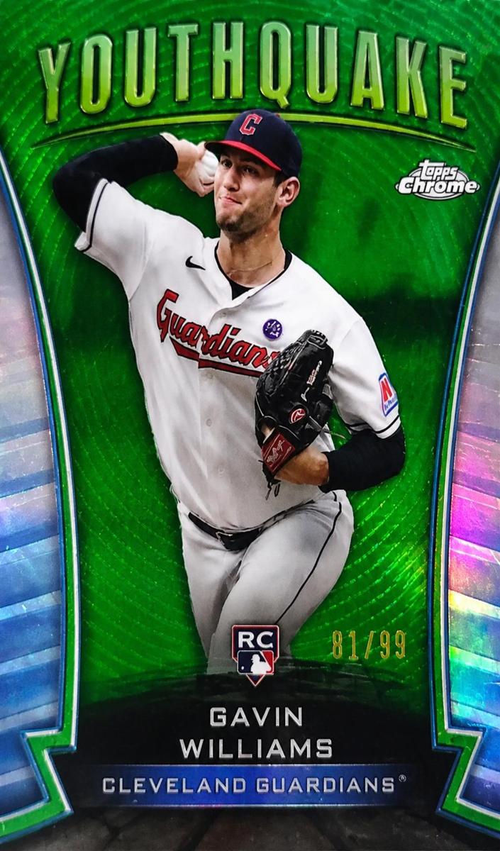 2024 Topps Chrome Baseball Green Gavin Williams #YQ-23