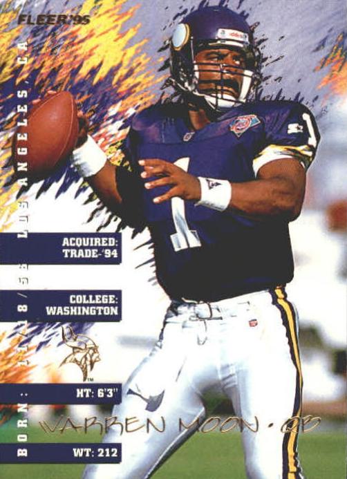 1995 Fleer Football Warren Moon #238 PSA 9