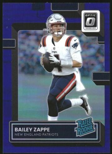 2022 Donruss Optic Football Purple Bailey Zappe #229