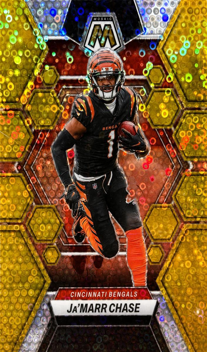 2023 Panini Prizm Football Gold Sparkle Ja'Marr Chase #56